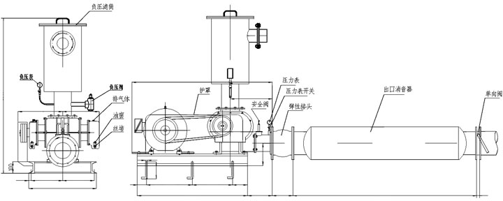 HDLH350黄瓜视频污污污真空泵外形圖